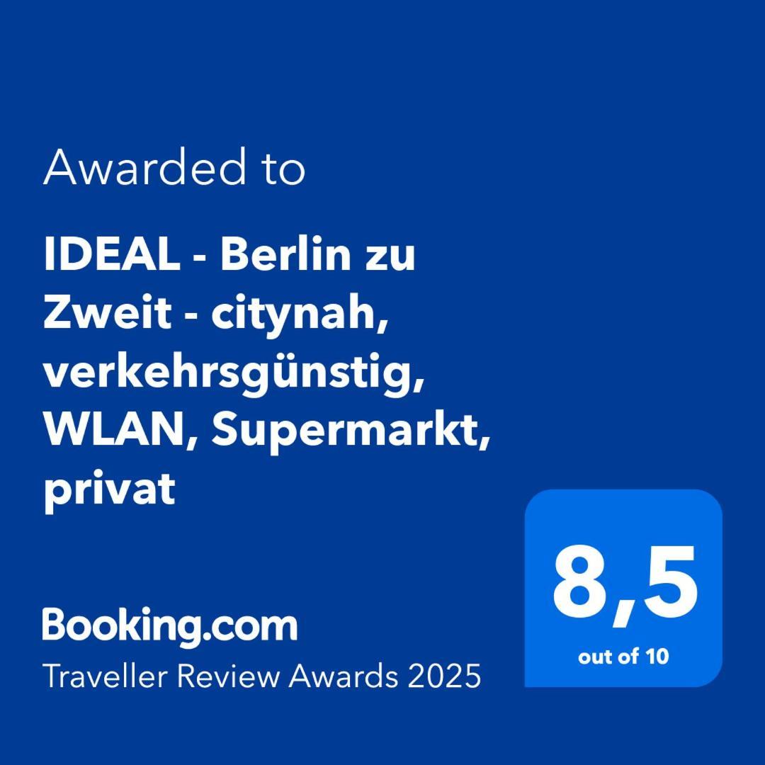 "Ideal" - Berlin Zu Zweit - Citynah, Verkehrsguenstig, Wlan, Supermarkt, Flexibler Check-In Exterior foto